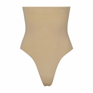 SKIMS Clay Sculpting High Waist Thong NWT Tan Shapewear Kim Kardashian